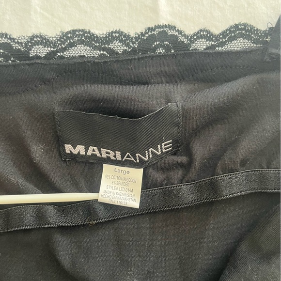 MARIANNE Retro Y2K black Lace Trim spaghetti strap Camisole top L WHIMSIGOTH - Picture 5 of 8